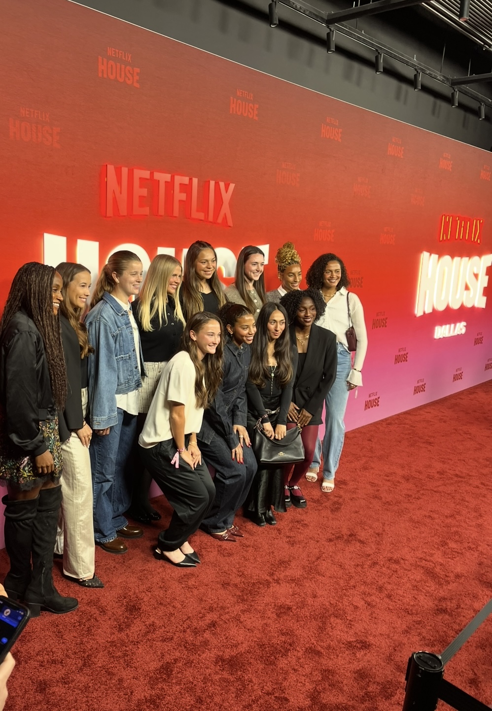 Dallas Trinity FC's Starting Lineup Pose on the Red Carpet - 1 